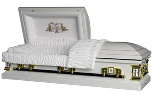 White Cross casket