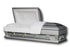 Oversized Casket "Adams Silver 27.5" - Silver Finish with White Interior