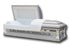 Funeral Casket "Knight Silver"- Silver Casket with White Interior