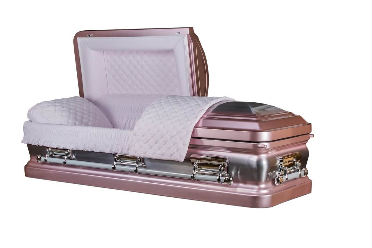Women's pink casket
