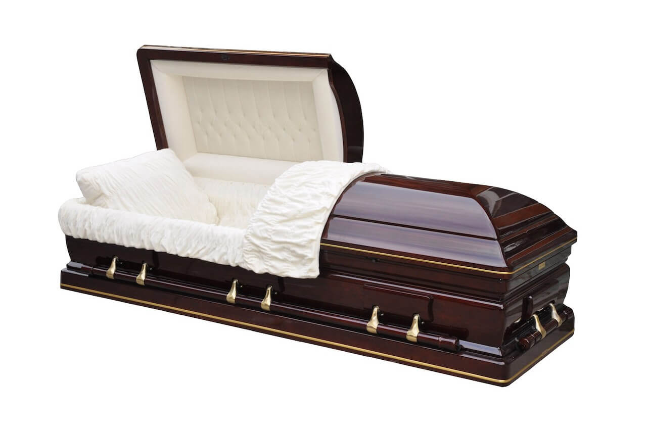 wooden coffin