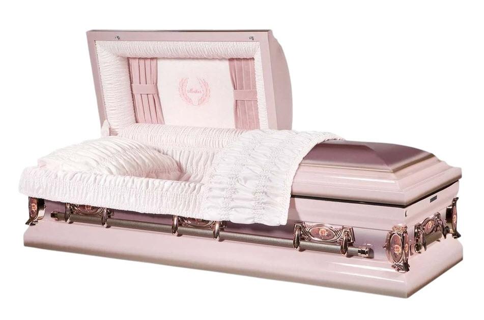 Pink casket
