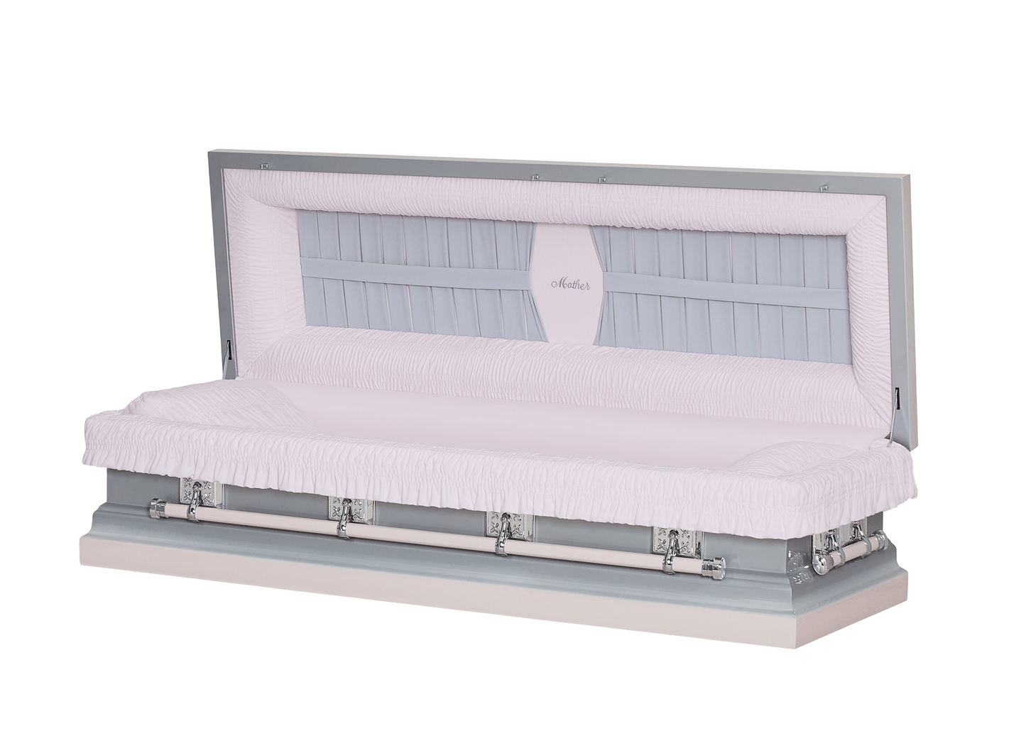 Mother Rose Casket with Pink Velvet Interior