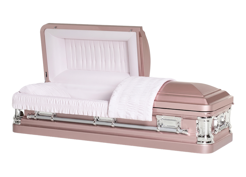 Noble Orchid Casket with Pink Velvet Interior