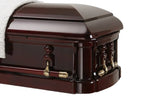  Solid mahogany wood casket