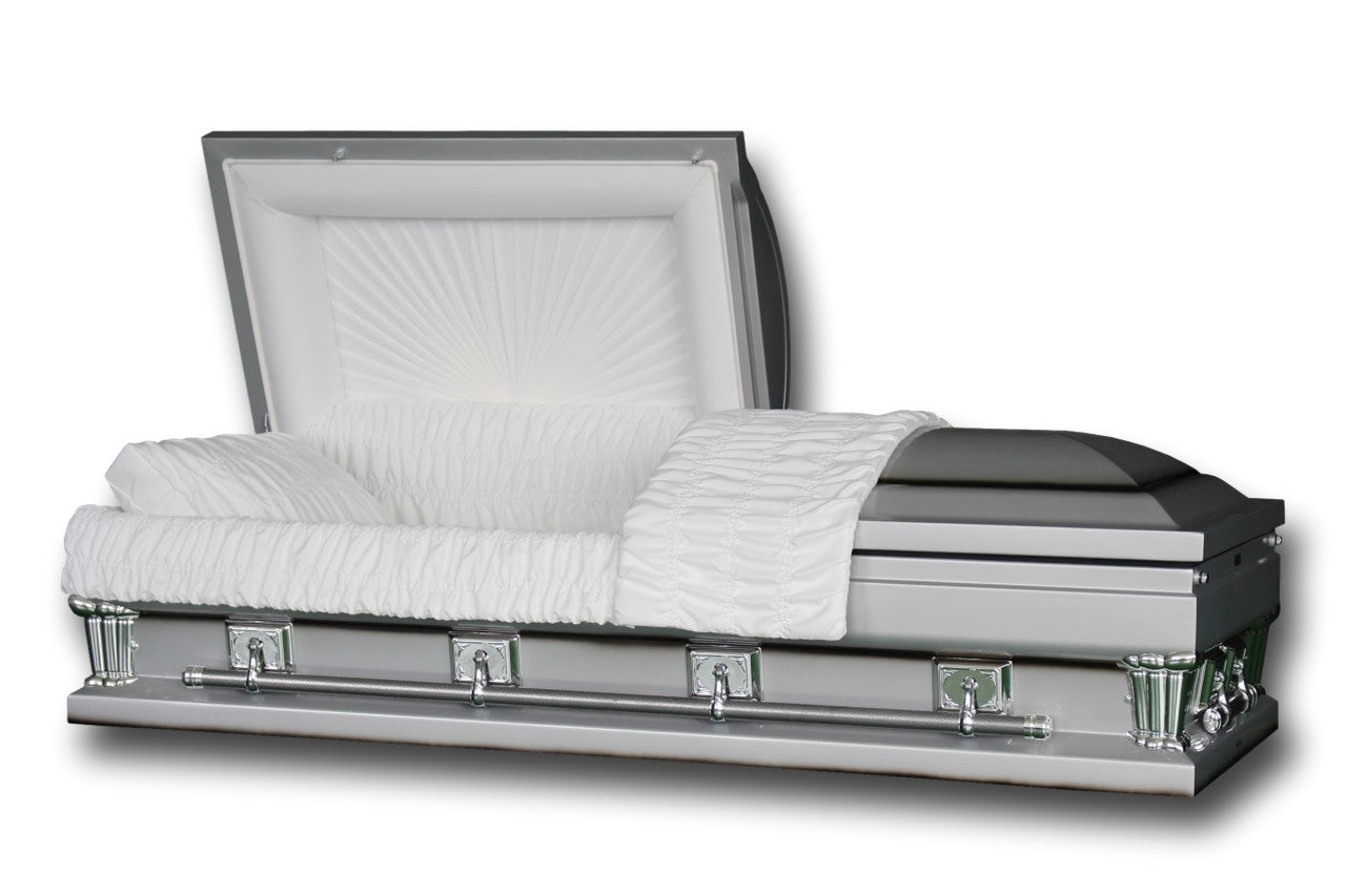 Oversized Casket in silver finish