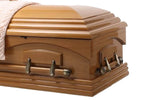 maple casket for funeral