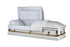 Casket Howard White - white and gold casket with white interior