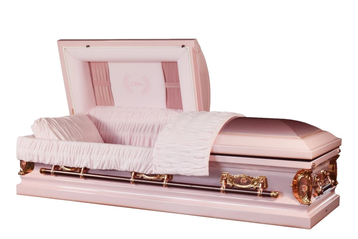 Mother Casket - Pink Casket with Lilac tone and Pink interior – Trusted ...