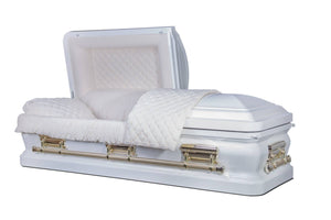 White Casket with gold elements