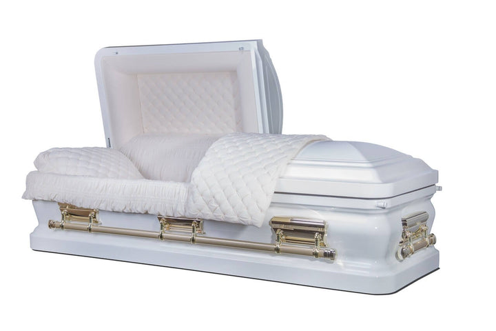 White Casket with gold elements