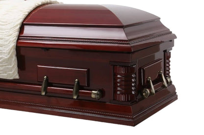 wood casket